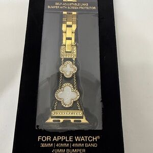 BCBG Gold watch band with Elegant Design, self adjustable links